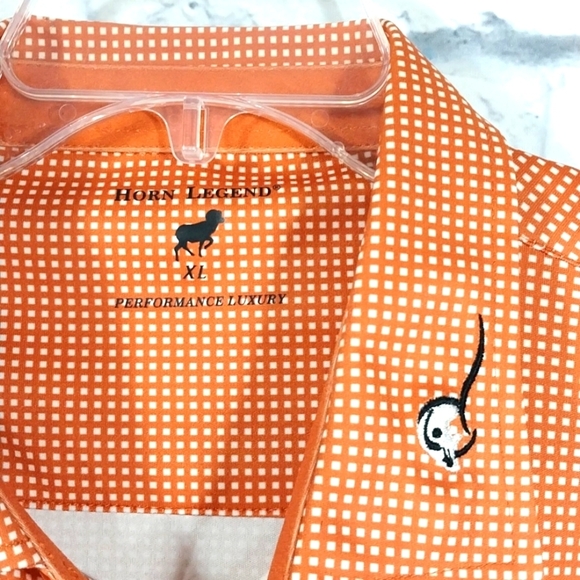 Horn Legend Performance Luxury Button Down Shirt Sz XL - Picture 2 of 6